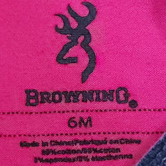 Browning Baby Girl Pink & Camo Onesie Size 6 Months - Picture 6 of 6